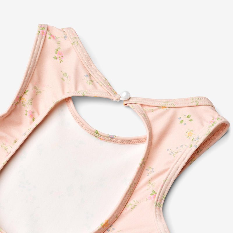 Wheat Main Swimsuit Erna Swimsuit 9450 powder checked flowers