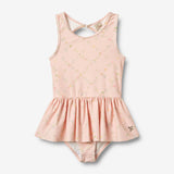 Wheat Main Swimsuit Erna Swimsuit 9450 powder checked flowers