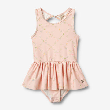 Wheat Main Swimsuit Erna Swimsuit 9450 powder checked flowers