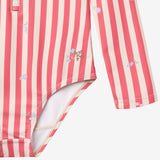 Wheat Main Swimsuit L/S Margot Swimsuit 9657 red stripe flowers
