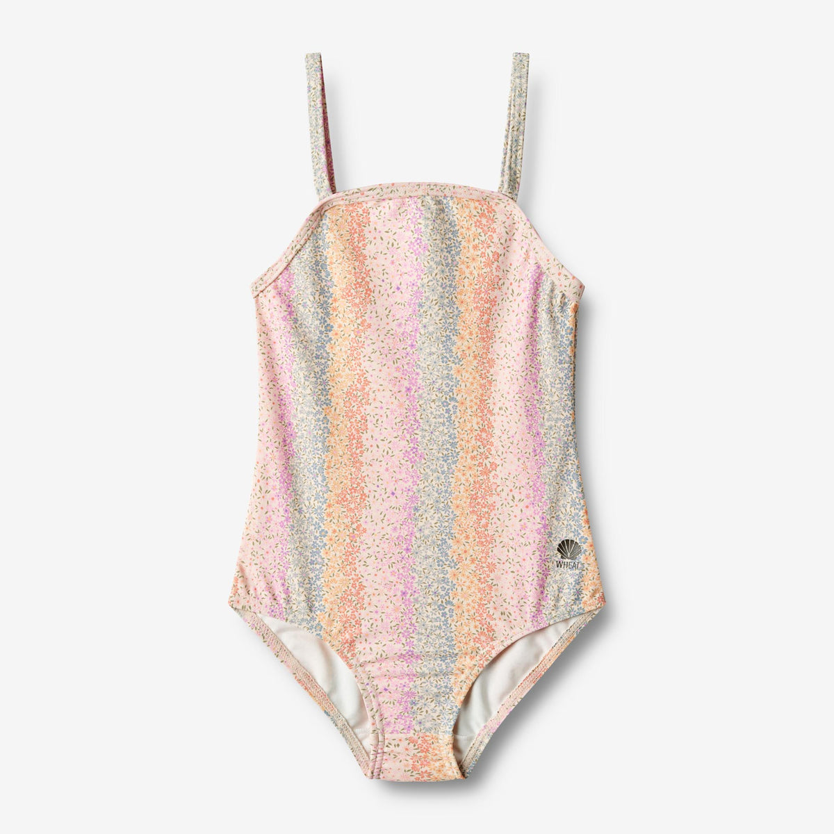 水着・水泳用品 Bonjour diary RAINBOW CHECK SWIM SUIT 6Y JikouIivo Toddler Girls One-piece Swimsuit Color Gradient