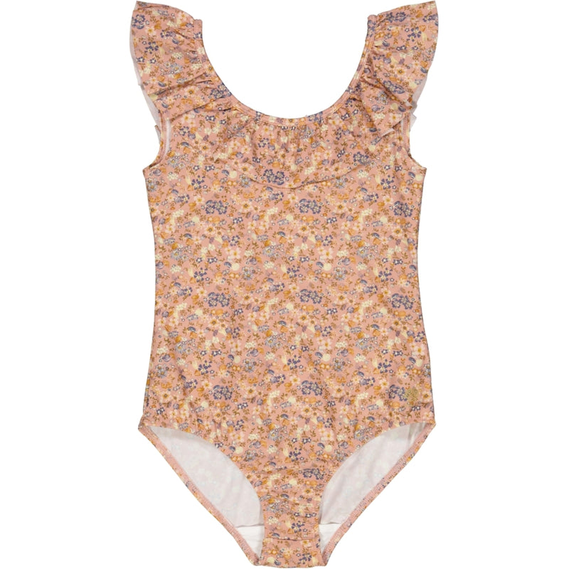 Swimsuit Marie-Louise - flowers and seashells