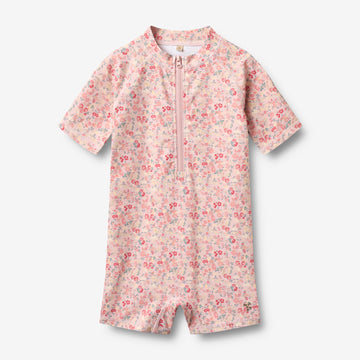 Wheat Main Swimsuit S/S Cas Swimsuit 2526 powder flowers and seashells