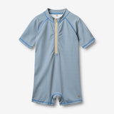 Wheat Main Swimsuit S/S Cas Swimsuit 9580 blue swim stripe