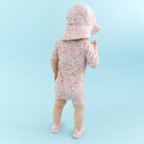 Wheat Main Swimsuit S/S Cas Swimsuit 2526 powder flowers and seashells