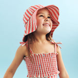 Wheat Main Swimsuit Selma Swimsuit 9657 red stripe flowers