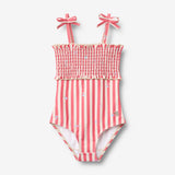 Wheat Main Swimsuit Selma Swimsuit 9657 red stripe flowers