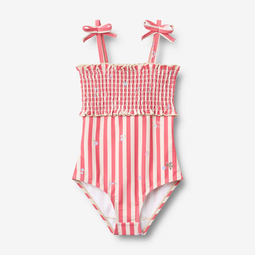 Wheat Main Swimsuit Selma Swimsuit 9657 red stripe flowers