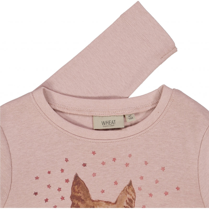 Wheat Main T-Shirt Cat Watercolor Jersey Tops and T-Shirts 2487 rose powder