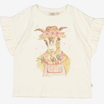 Wheat Main T-Shirt Country Goat Jersey Tops and T-Shirts 3129 eggshell 