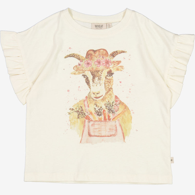 Wheat T-Shirt Country Goat Jersey Tops and T-Shirts 3129 eggshell 