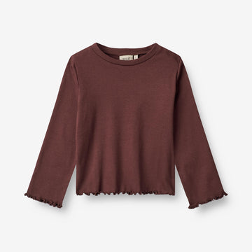 Wheat Main T-Shirt Else Jersey Tops and T-Shirts 2118 aubergine