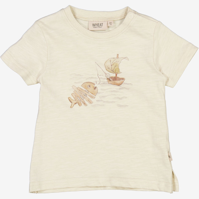 T-Shirt Fishing | Baby - chalk