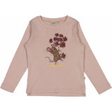 Wheat Main T-Shirt Flower Mouse Jersey Tops and T-Shirts 2487 rose powder
