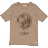 Wheat Main T-Shirt Globe Jersey Tops and T-Shirts 3204 khaki melange