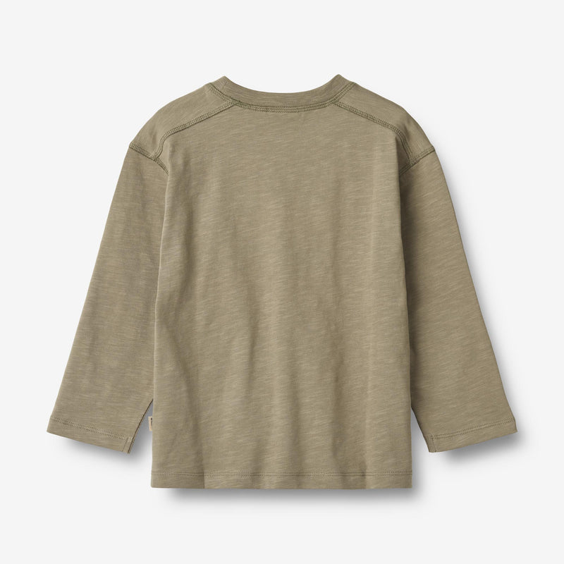 Wheat Main T-Shirt L/S Barny Jersey Tops and T-Shirts 1137 dry sage