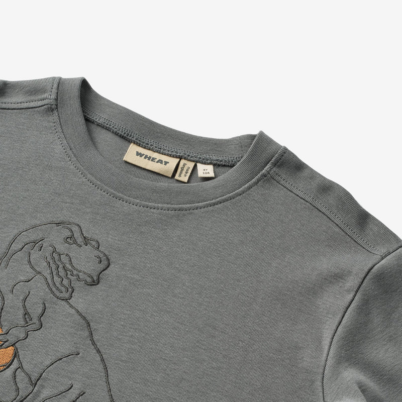 Wheat Main T-Shirt L/S Beck Jersey Tops and T-Shirts 1201 stormy blue