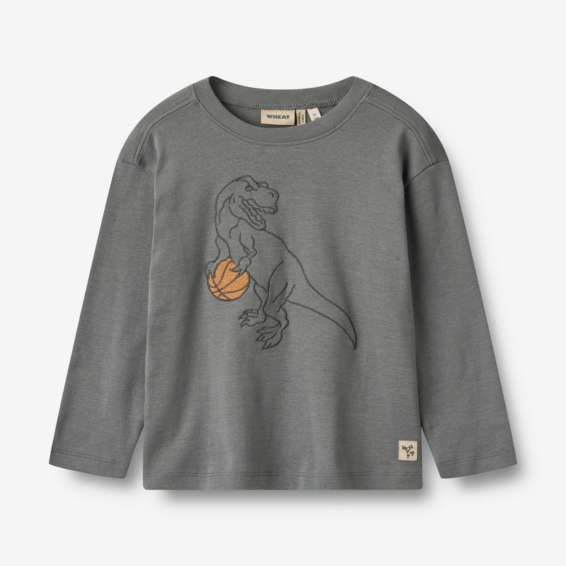 Wheat Main T-Shirt L/S Beck Jersey Tops and T-Shirts 1201 stormy blue