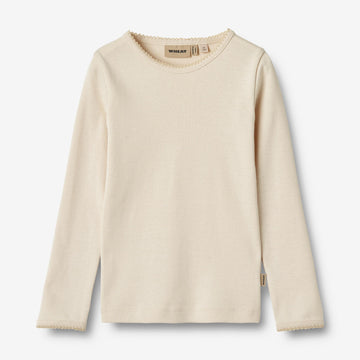 Wheat Main T-Shirt L/S Belis Jersey Tops and T-Shirts 3129 eggshell 