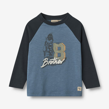 Wheat Main T-Shirt L/S Bror Jersey Tops and T-Shirts 1174 bering sea