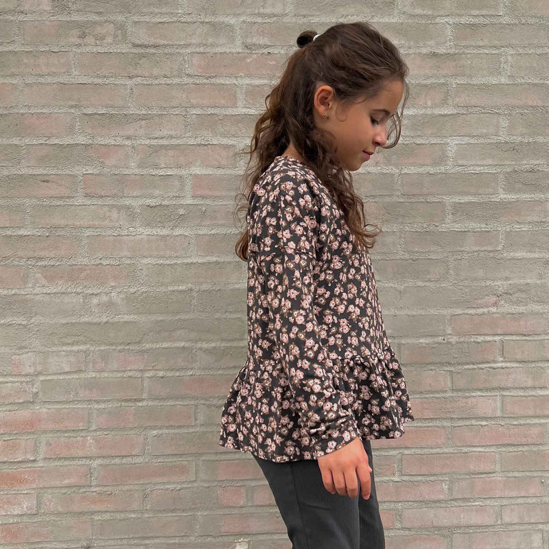 Wheat Main T-Shirt L/S Carolina Jersey Tops and T-Shirts 1183 raven anemones