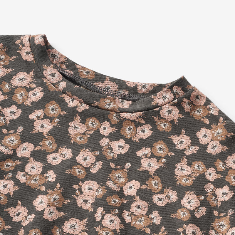 Wheat Main T-Shirt L/S Carolina Jersey Tops and T-Shirts 1183 raven anemones