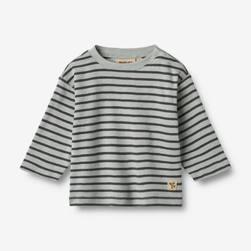Wheat Main T-Shirt L/S Dallas Jersey Tops and T-Shirts 1396 soft blue stripe