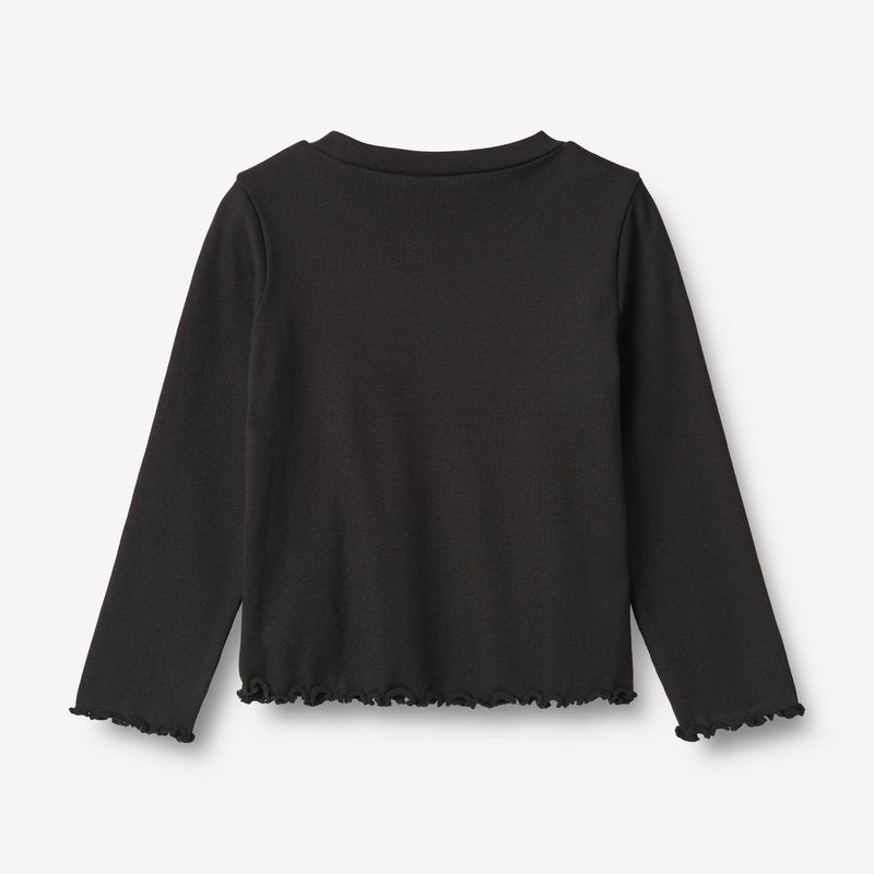 Wheat Main T-Shirt L/S Else Jersey Tops and T-Shirts 0021 black