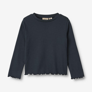 Wheat Main T-Shirt L/S Else Jersey Tops and T-Shirts 1432 navy