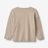 Wheat Main T-Shirt L/S Hanni Jersey Tops and T-Shirts 0072 gravel melange