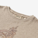 Wheat Main T-Shirt L/S Hanni Jersey Tops and T-Shirts 0072 gravel melange