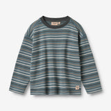 Wheat Main T-Shirt L/S Hans Jersey Tops and T-Shirts 9547 blue multi stripe