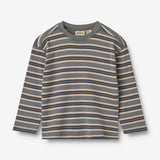 Wheat Main T-Shirt L/S Hans Jersey Tops and T-Shirts 1203 stormy blue stripe