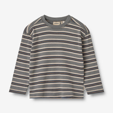 Wheat Main T-Shirt L/S Hans Jersey Tops and T-Shirts 1203 stormy blue stripe