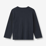 Wheat Main T-Shirt L/S Holger Jersey Tops and T-Shirts 1432 navy