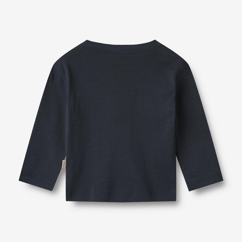 Wheat Main T-Shirt L/S Monty Jersey Tops and T-Shirts 1432 navy