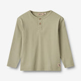 Wheat Main T-Shirt L/S Morris Jersey Tops and T-Shirts 1145 green tea