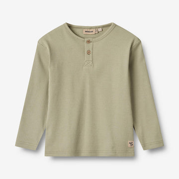 Wheat Main T-Shirt L/S Morris Jersey Tops and T-Shirts 1145 green tea