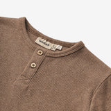 Wheat Main T-Shirt L/S Morris Jersey Tops and T-Shirts 3303 coffee melange