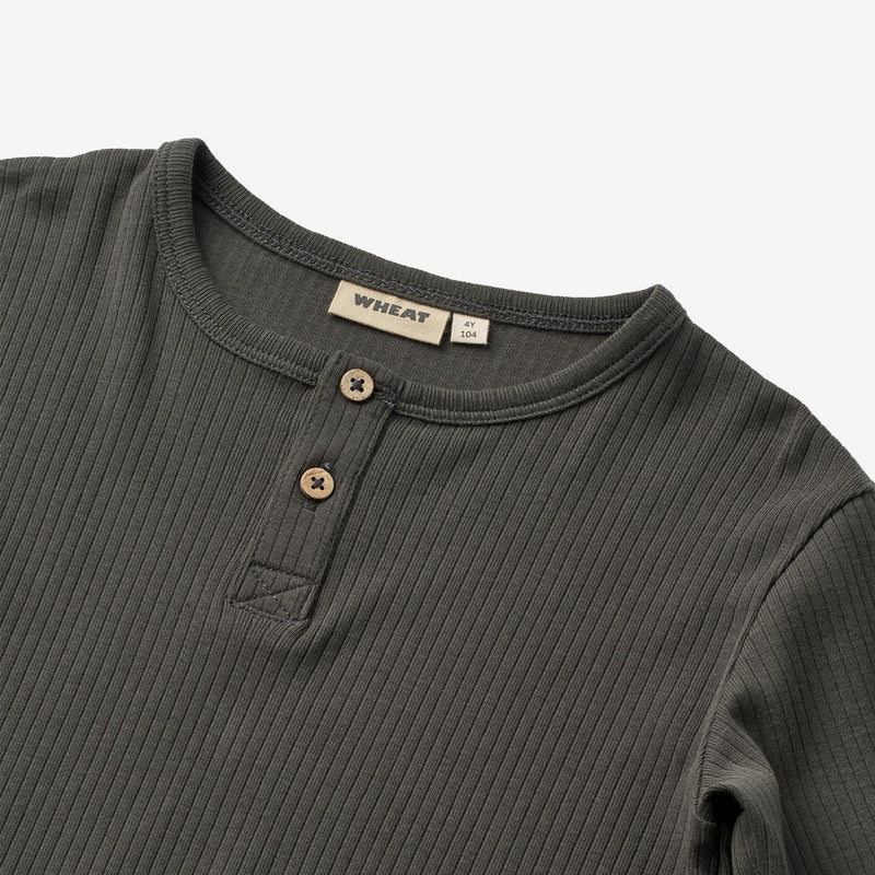 Wheat Main T-Shirt L/S Morris Jersey Tops and T-Shirts 1180 raven