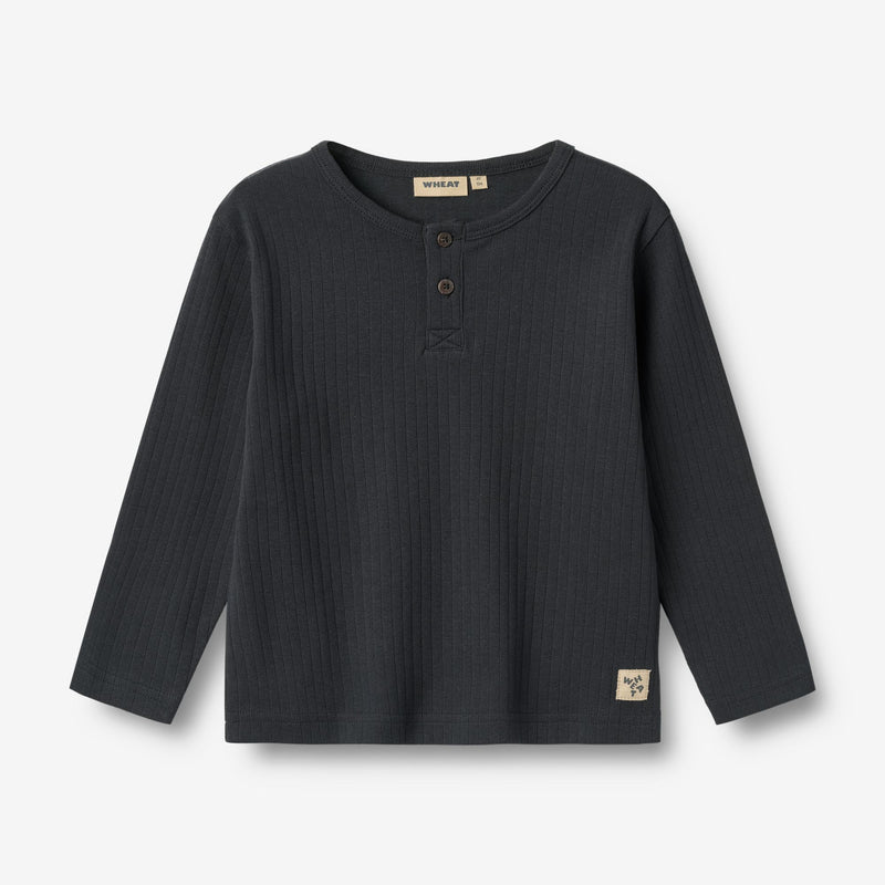 Wheat Main T-Shirt L/S Morris T-Shirt 1432 navy