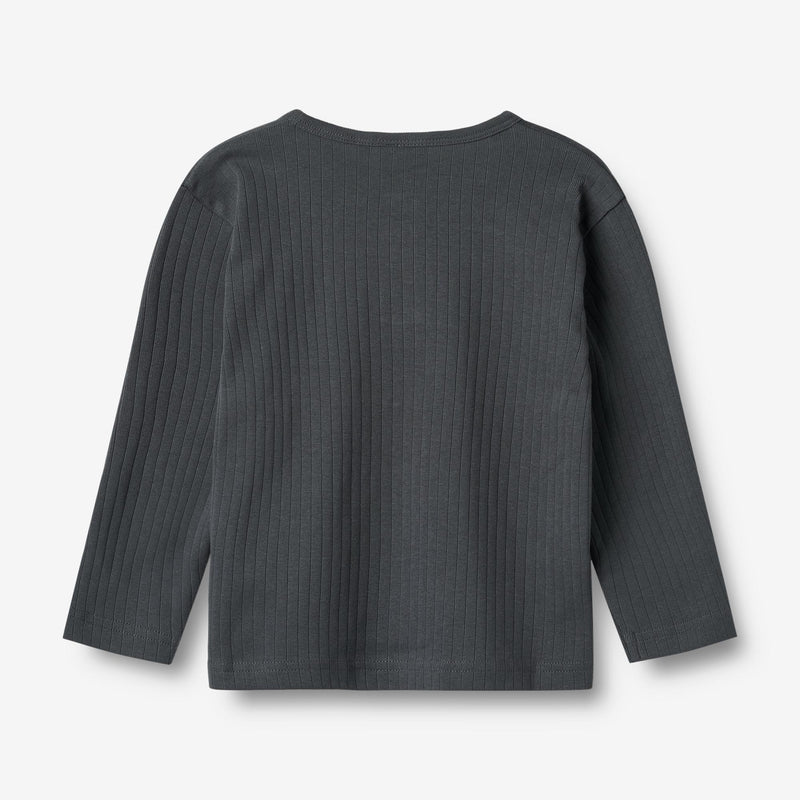 Wheat Main T-Shirt L/S Morris T-Shirt 9526 black sea