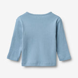 Wheat Main T-Shirt L/S Morris T-Shirt 1260 faded denim