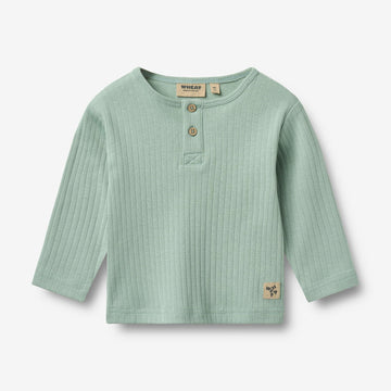 Wheat Main T-Shirt L/S Morris T-Shirt 3217 green pool