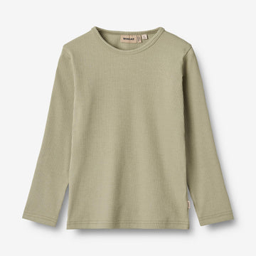 Wheat Main T-Shirt L/S Stig Jersey Tops and T-Shirts 1145 green tea