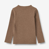 Wheat Main T-Shirt L/S Stig Jersey Tops and T-Shirts 3303 coffee melange