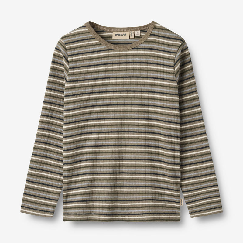 Wheat Main T-Shirt L/S Stig Jersey Tops and T-Shirts 0181 multi stripe