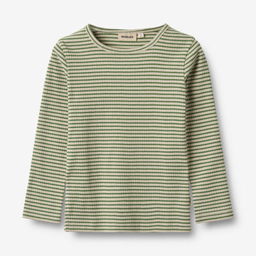 Wheat Main T-Shirt L/S Stig Jersey Tops and T-Shirts 1142 elm green stripe