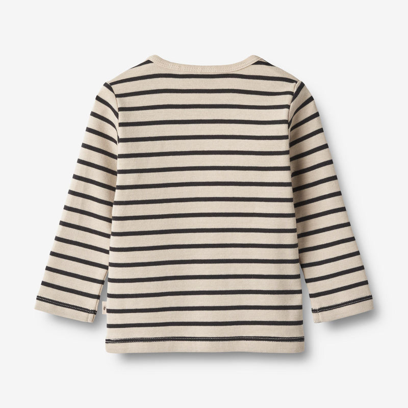 Wheat Main T-Shirt L/S Stig Jersey Tops and T-Shirts 1433 navy stripe