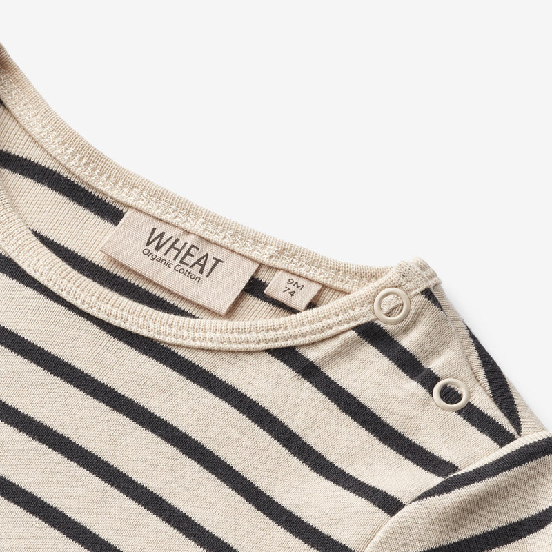 Wheat Main T-Shirt L/S Stig Jersey Tops and T-Shirts 1433 navy stripe